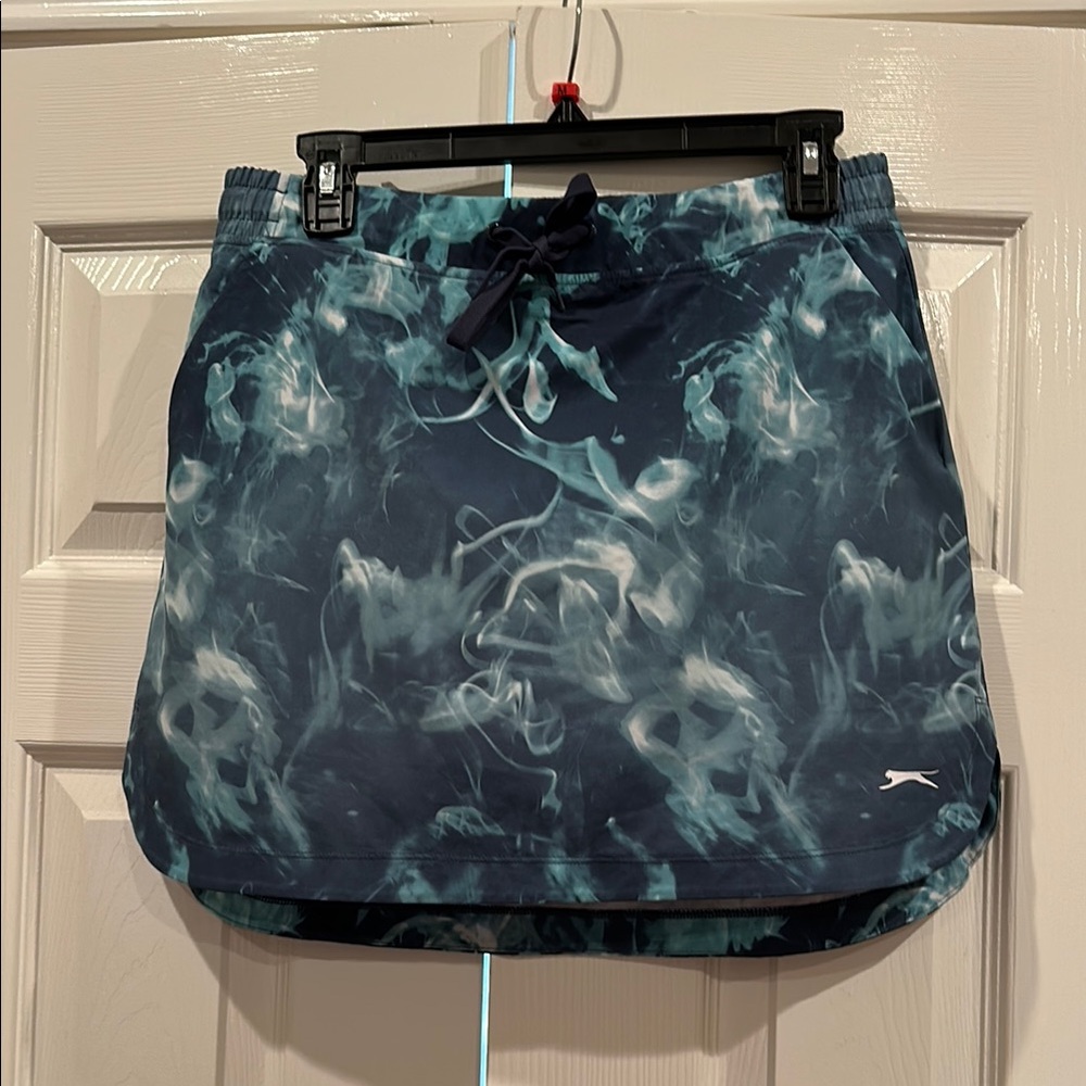 Blue and White Athletic Skirt